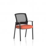 Metro Visitor Chair Mesh Back Bespoke Colour Seat Quest Crab KCUP4017
