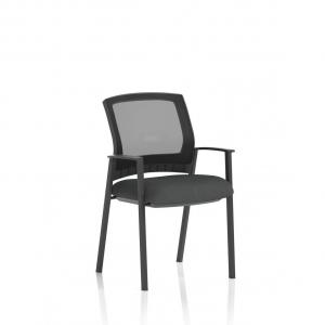 Metro Visitor Chair Mesh Back Bespoke Colour Seat Quest Mussel