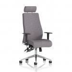 Onyx Ergo Posture Chair With Height Adjustable Arms With Headrest Bespoke Colour Back And Seat Rivet Fuse KCUP4026