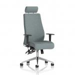 Onyx Ergo Posture Chair With Height Adjustable Arms With Headrest Bespoke Colour Back And Seat Rivet Tensile KCUP4028