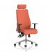 Onyx Ergo Posture Chair With Height Adjustable Arms With Headrest Bespoke Colour Back And Seat Quest Crab KCUP4029