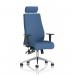 Onyx Ergo Posture Chair With Height Adjustable Arms With Headrest Bespoke Colour Back And Seat Quest Limpet KCUP4031