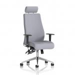 Onyx Ergo Posture Chair With Height Adjustable Arms With Headrest Bespoke Colour Back And Seat Quest Shell KCUP4034