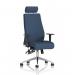 Onyx Ergo Posture Chair With Height Adjustable Arms With Headrest Bespoke Colour Back And Seat Quest Whelk KCUP4036