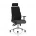Onyx Ergo Posture Chair With Height Adjustable Arms With Headrest Bespoke Colour Seat Quest Mussel KCUP4044