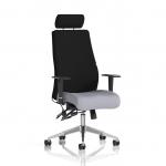 Onyx Ergo Posture Chair With Height Adjustable Arms With Headrest Bespoke Colour Seat Quest Shell KCUP4046