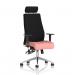 Onyx Ergo Posture Chair With Height Adjustable Arms With Headrest Bespoke Colour Seat Quest Shrimp KCUP4047
