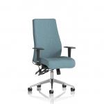 Onyx Ergo Posture Chair With Height Adjustable Arms Without Headrest Bespoke Colour Back And Seat Rivet Quench KCUP4051