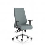 Onyx Ergo Posture Chair With Height Adjustable Arms Without Headrest Bespoke Colour Back And Seat Rivet Tensile KCUP4052