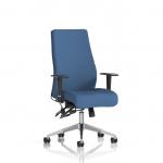 Onyx Ergo Posture Chair With Height Adjustable Arms Without Headrest Bespoke Colour Back And Seat Quest Limpet KCUP4055