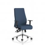 Onyx Ergo Posture Chair With Height Adjustable Arms Without Headrest Bespoke Colour Back And Seat Quest Whelk KCUP4060