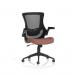 Orbit Black Mesh Back Chair Bespoke Colour Seat Rivet Forge KCUP4073