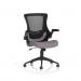 Orbit Black Mesh Back Chair Bespoke Colour Seat Rivet Fuse KCUP4074