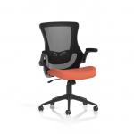 Orbit Black Mesh Back Chair Bespoke Colour Seat Quest Crab KCUP4077