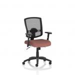 Portland II Mesh Back With Height Adjustable Arms Bespoke Colour Seat Rivet Forge KCUP4121