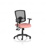 Portland III Mesh Back With Height Adjustable Arms Bespoke Colour Seat Quest Shrimp KCUP4143