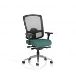 Regent High Mesh Back Ergonomic Task Operator Office Chair With Height Adjustable Arms Bespoke Colour Seat Quest Kelp KCUP4162