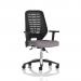 Relay Task Operator Chair Black Back With Height Adjustable Arms Bespoke Colour Rivet Fuse KCUP4170