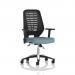 Relay Task Operator Chair Black Back With Height Adjustable Arms Bespoke Colour Rivet Quench KCUP4171