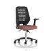 Relay Task Operator Chair Black Back With Folding Arms Bespoke Colour Rivet Forge KCUP4181