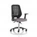 Relay Task Operator Chair Black Back With Folding Arms Bespoke Colour Rivet Fuse KCUP4182