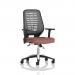 Relay Task Operator Chair Silver Back With Height Adjustable Arms Bespoke Colour Rivet Forge KCUP4193