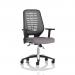 Relay Task Operator Chair Silver Back With Height Adjustable Arms Bespoke Colour Rivet Fuse KCUP4194