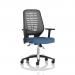 Relay Task Operator Chair Silver Back With Height Adjustable Arms Bespoke Colour Quest Limpet KCUP4199