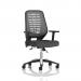 Relay Task Operator Chair Silver Back With Height Adjustable Arms Bespoke Colour Quest Mussel KCUP4200
