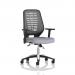 Relay Task Operator Chair Silver Back With Height Adjustable Arms Bespoke Colour Quest Shell KCUP4202