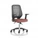 Relay Task Operator Chair Silver Back With Folding Arms Bespoke Colour Rivet Forge KCUP4205