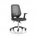 Relay Task Operator Chair Silver Back With Folding Arms Bespoke Colour Quest Mussel KCUP4212