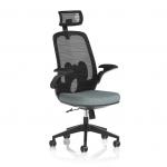 Sigma Executive Mesh Chair With Folding Arms Bespoke Colour Seat Rivet Tensile KCUP4232