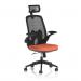 Sigma Executive Mesh Chair With Folding Arms Bespoke Colour Seat Quest Crab KCUP4233