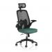 Sigma Executive Mesh Chair With Folding Arms Bespoke Colour Seat Quest Kelp KCUP4234