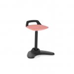Spry Stool Black Frame Bespoke Colour Seat Quest Shrimp KCUP4263