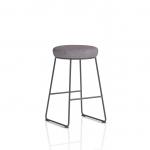 Turin Stool Black Frame Bespoke Colour Rivet Fuse Seat Pad KCUP4290