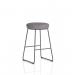 Turin Stool Black Frame Bespoke Colour Rivet Fuse Seat Pad KCUP4290
