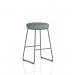 Turin Stool Black Frame Bespoke Colour Rivet Tensile Seat Pad KCUP4292
