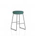 Turin Stool Black Frame Bespoke Colour Quest Kelp Seat Pad KCUP4294