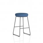 Turin Stool Black Frame Bespoke Colour Quest Limpet Seat Pad KCUP4295