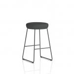 Turin Stool Black Frame Bespoke Colour Quest Mussel Seat Pad KCUP4296