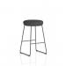 Turin Stool Black Frame Bespoke Colour Quest Mussel Seat Pad KCUP4296