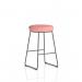Turin Stool Black Frame Bespoke Colour Quest Shrimp Seat Pad KCUP4299