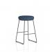 Turin Stool Black Frame Bespoke Colour Quest Whelk Seat Pad KCUP4300