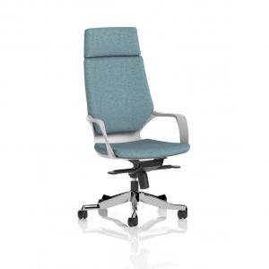 Xenon Executive White Shell High Back With Headrest Bespoke Colour