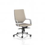 Xenon Executive White Shell Medium Back Bespoke Colour Back And Seat Quest Salt KCUP4321
