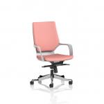 Xenon Executive White Shell Medium Back Bespoke Colour Back And Seat Quest Shrimp KCUP4323