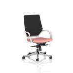 Xenon Executive White Shell Medium Back Bespoke Colour Seat Quest Shrimp KCUP4335
