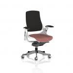 Zure White Shell Black Fabric Back Bespoke Colour Seat Rivet Forge KCUP4361